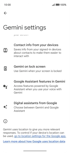 Press Digital assistants from Google.