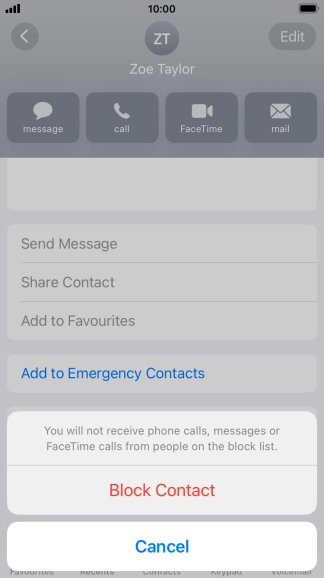 Press Block Contact.