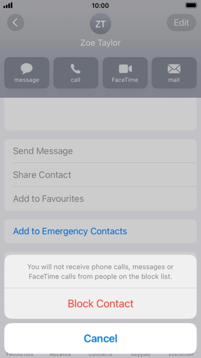 Press Block Contact.