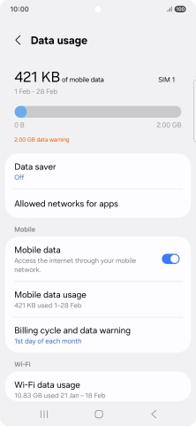 Press Data saver. Press Data saver.