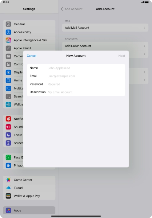 Press Name and key in the required sender name. Press Name and key in the required sender name.