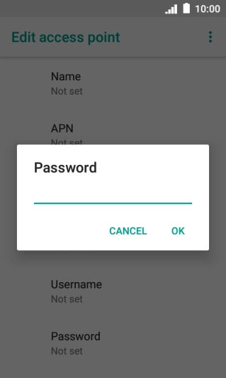 Key in wap and press OK. Key in wap and press OK.