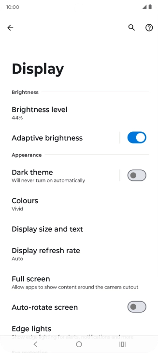 Press Dark theme.