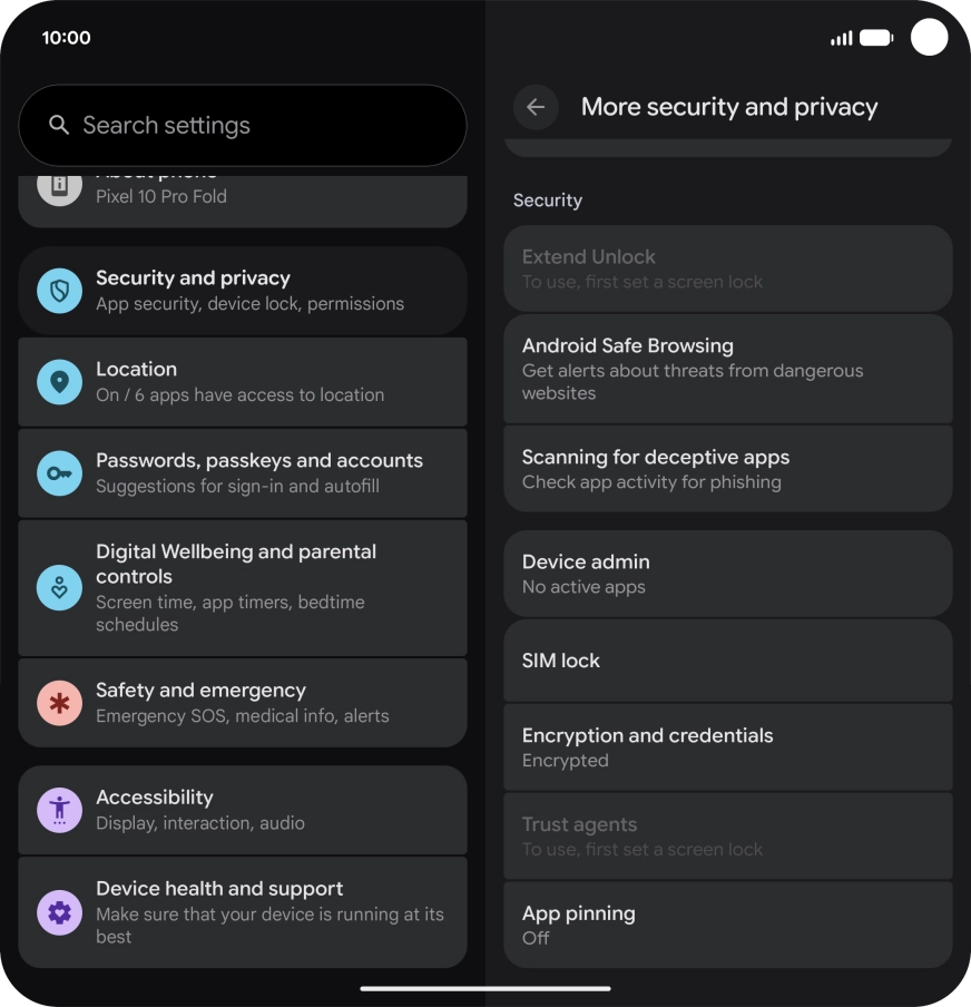 Press SIM lock.