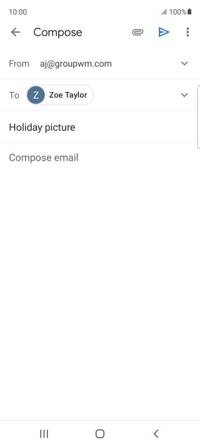 Press the text input field. Press the text input field.