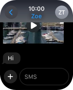 Press SMS. Press SMS.