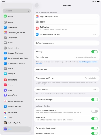 Slide your finger upwards starting from the bottom of the screen to return to the home screen.