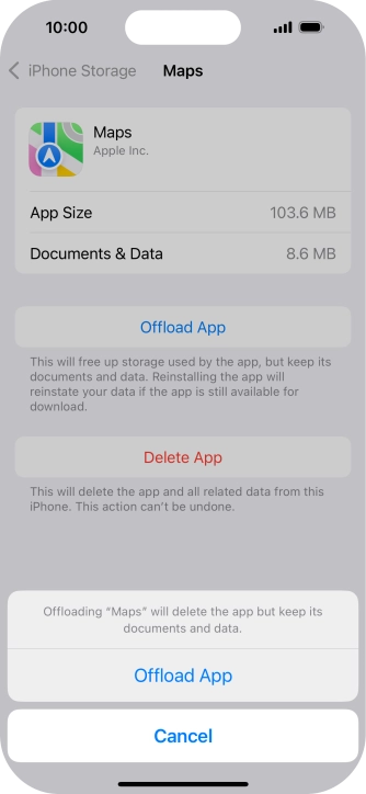 Press Offload App. Press Offload App.