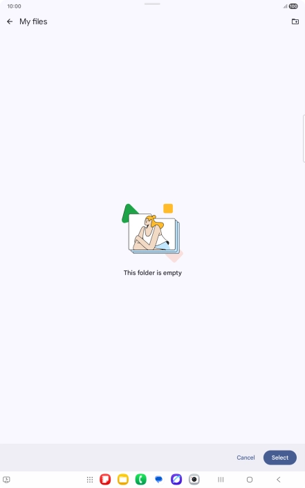 To create a new folder, press the new folder icon and follow the instructions on the screen to create a new folder. To create a new folder, press the new folder icon and follow the instructions on the screen to create a new folder.