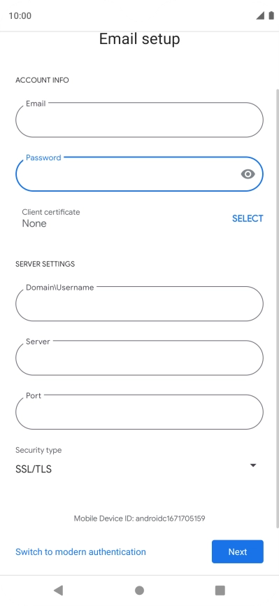 To turn on the function, press SELECT and follow the instructions on the screen to install the required certificate.