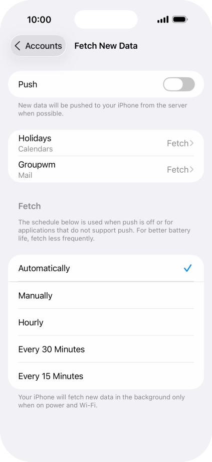If you turn off the function, press the required setting. If you turn off the function, press the required setting.