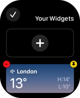 Press the confirm icon. Press the confirm icon.
