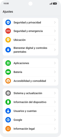 Pulsa Sistema y actualización.