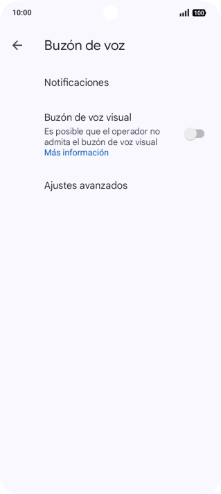 Pulsa Ajustes avanzados.