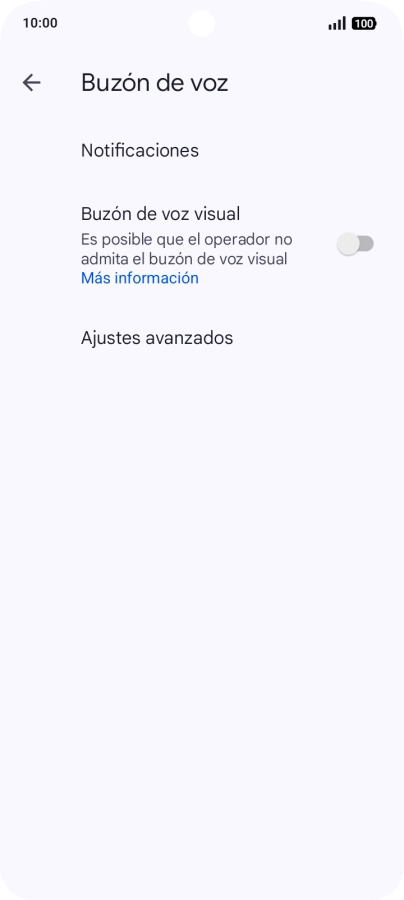 Pulsa Ajustes avanzados.