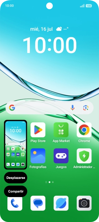 Para editar tu pantallazo, pulsa el pantallazo y sigue las indicaciones de la pantalla para realizar los cambios deseados.