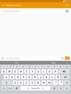 Pulsa las teclas con letra para escribir la palabra deseada.En la pantalla van apareciendo sugerencias de palabras basadas en las letras que has introducido.