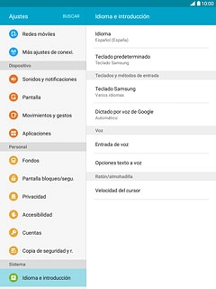 Pulsa Idioma e introducción.