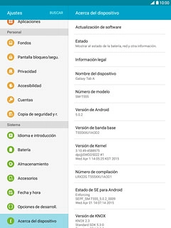 Pulsa Actualización de software.