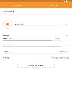 Pulsa Correo electrónico e introduce la dirección de correo electrónico deseada.