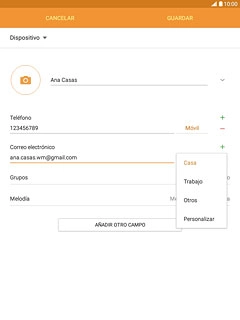 Pulsa el tipo de correo electrónico deseado.