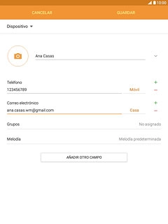 Pulsa el icono de añadir una imagen.