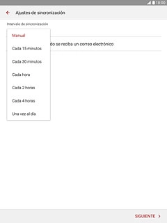 Pulsa Manual o el intervalo de tiempo deseado.