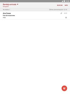 Pulsa el icono de nuevo correo electrónico.