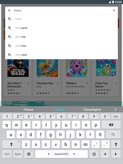 Introduce el nombre de la app y pulsa el icono de búsqueda.