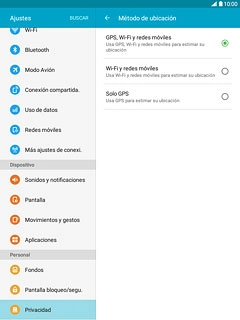Pulsa Wi-Fi y redes móviles.