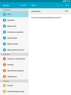 Pulsa Wi-Fi.