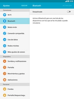 Pulsa Bluetooth.
