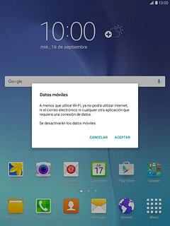 Si desactivas la función:Pulsa ACEPTAR.