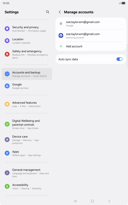 Press the Home key to return to the home screen.