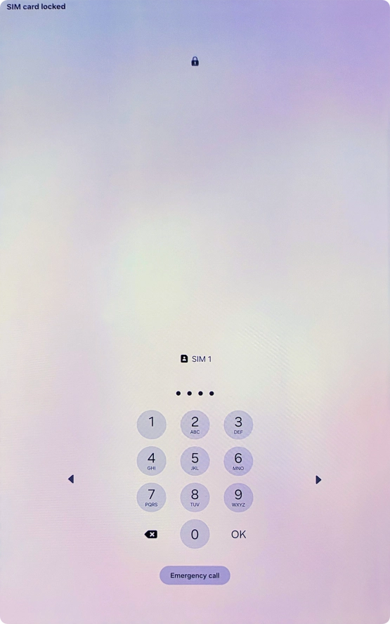 If your SIM is locked, key in your PIN and press OK.