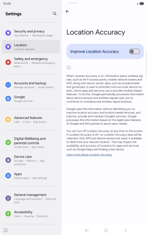 If you press the indicator next to 