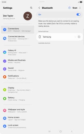 Press the Home key to return to the home screen.