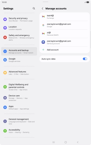 Press the Home key to return to the home screen.