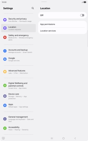 Press the indicator to turn the function on or off.
