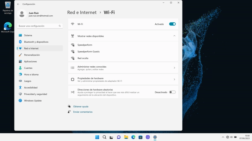 Haz clic en la red Wi-Fi deseada.
