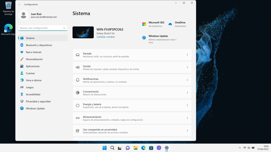 Haz clic en Windows Update.