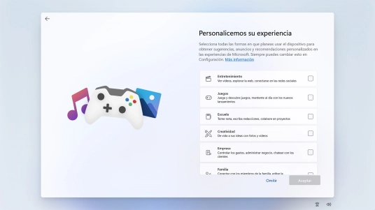 Haz clic en los campos junto a las categorías deseadas para recibir trucos y recomendaciones personalizadas.