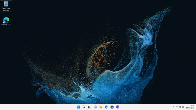 Haz clic en el icono de Windows.
