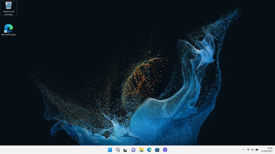 Haz clic en el icono de Windows.