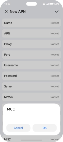Key in 234 and press OK.