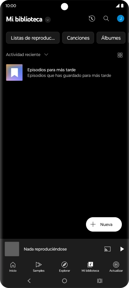 Pulsa la lista desplegable.