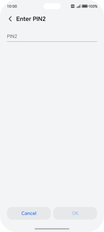 Press PIN2 and key in your PIN2. The default PIN2 is 1111.