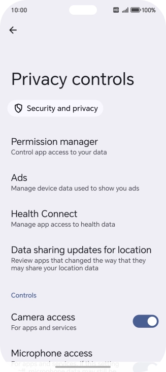 Press Permission manager. Press Permission manager.