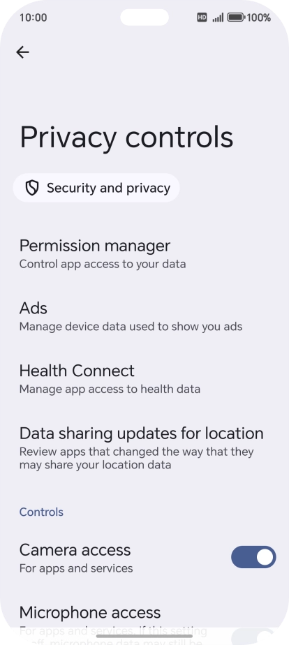 Press Permission manager. Press Permission manager.