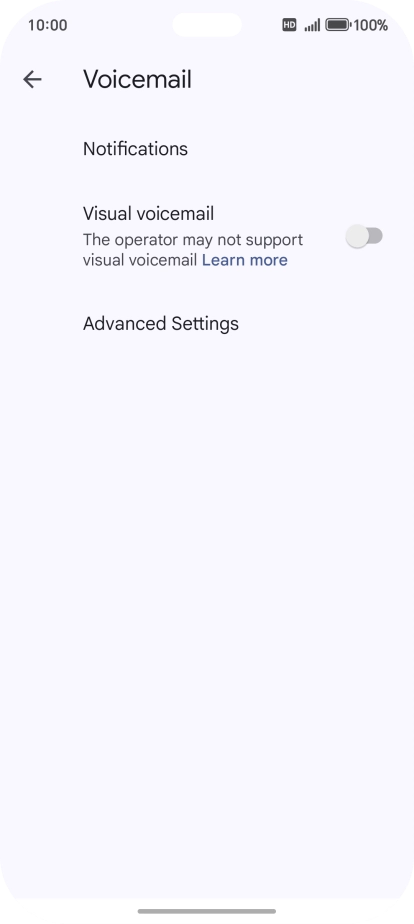 Press Advanced Settings. Press Advanced Settings.